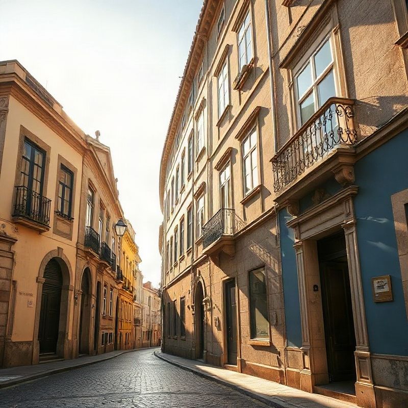 Rua de Santa Catarina no Porto com luz âmbar de fim de tarde